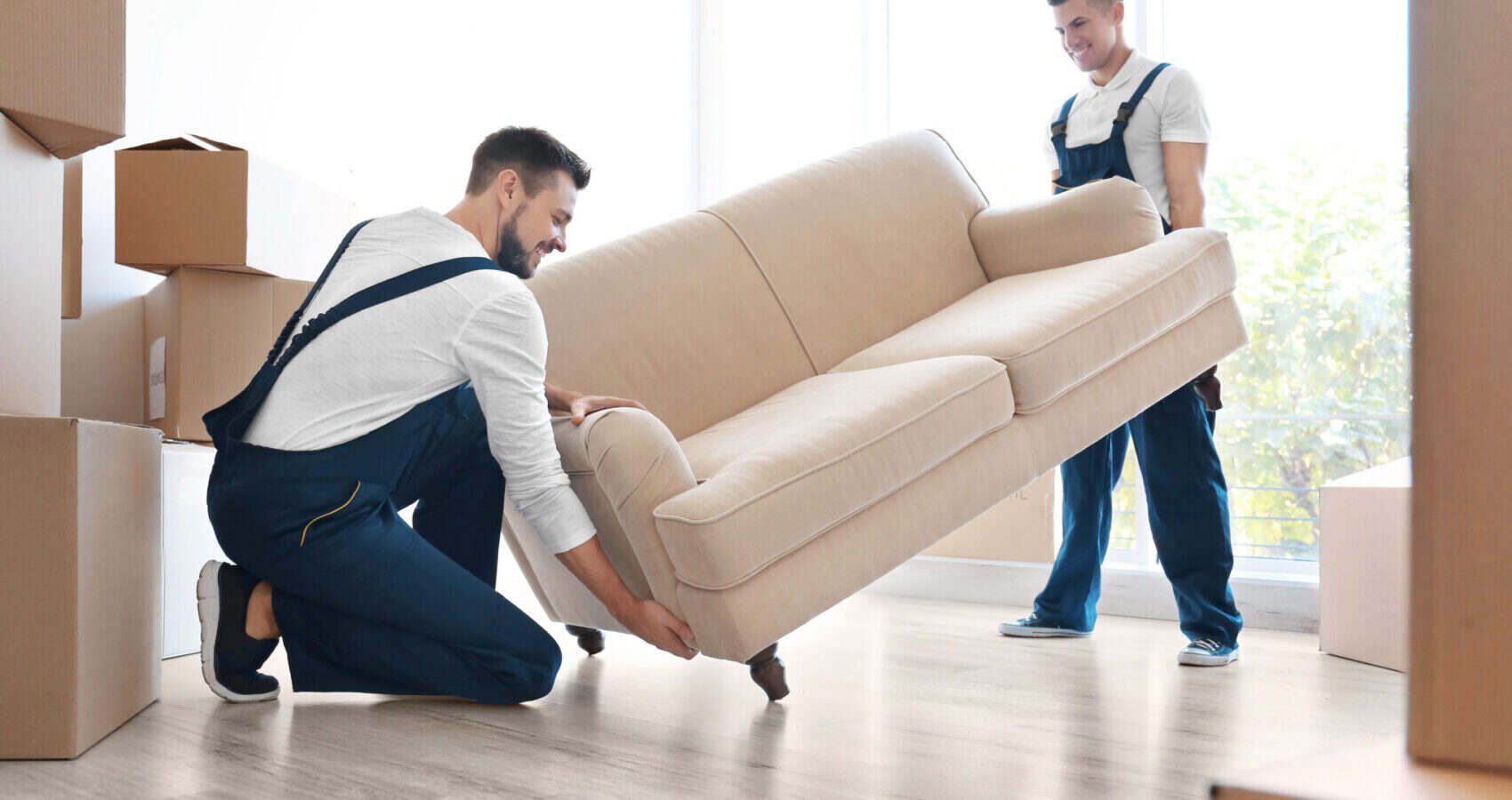 Men Moving Sofa