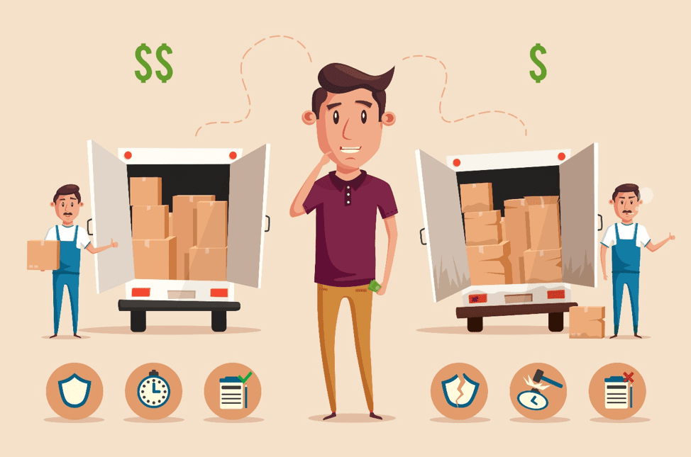 deciding on a moving company