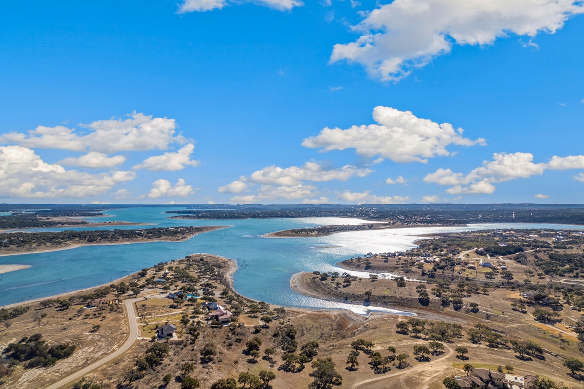 Canyon lake in the texas hill country