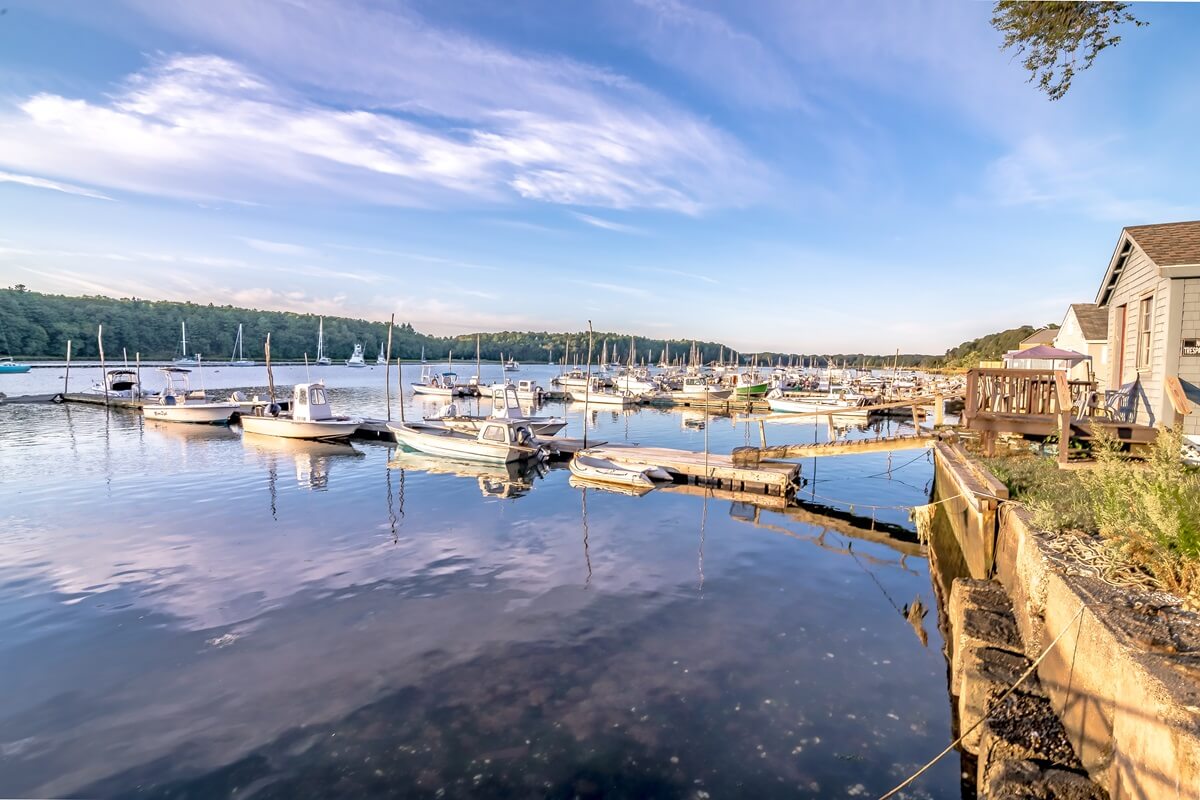 Greenwich bay harbor seaport in East Greenwich Rhode Island
