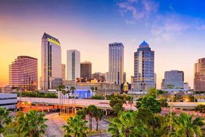 Tampa, Florida, USA downtown skyline
