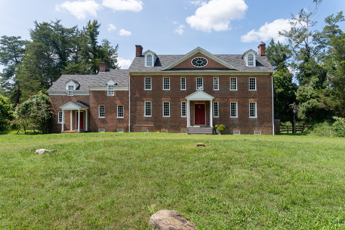 The 18th century Harmony Hall mansion and estate along Potomac Maryland