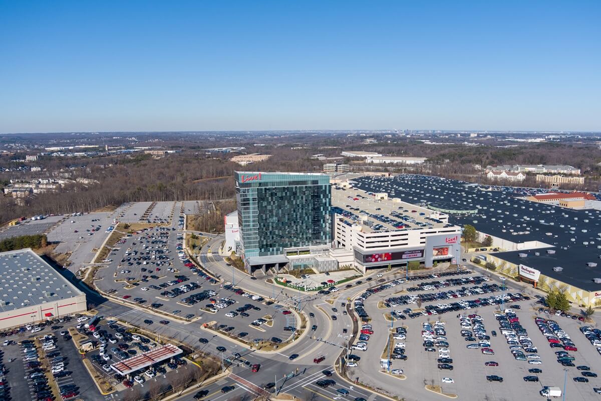 aerial photo of maryland live casino and hotel in Hanover Maryland