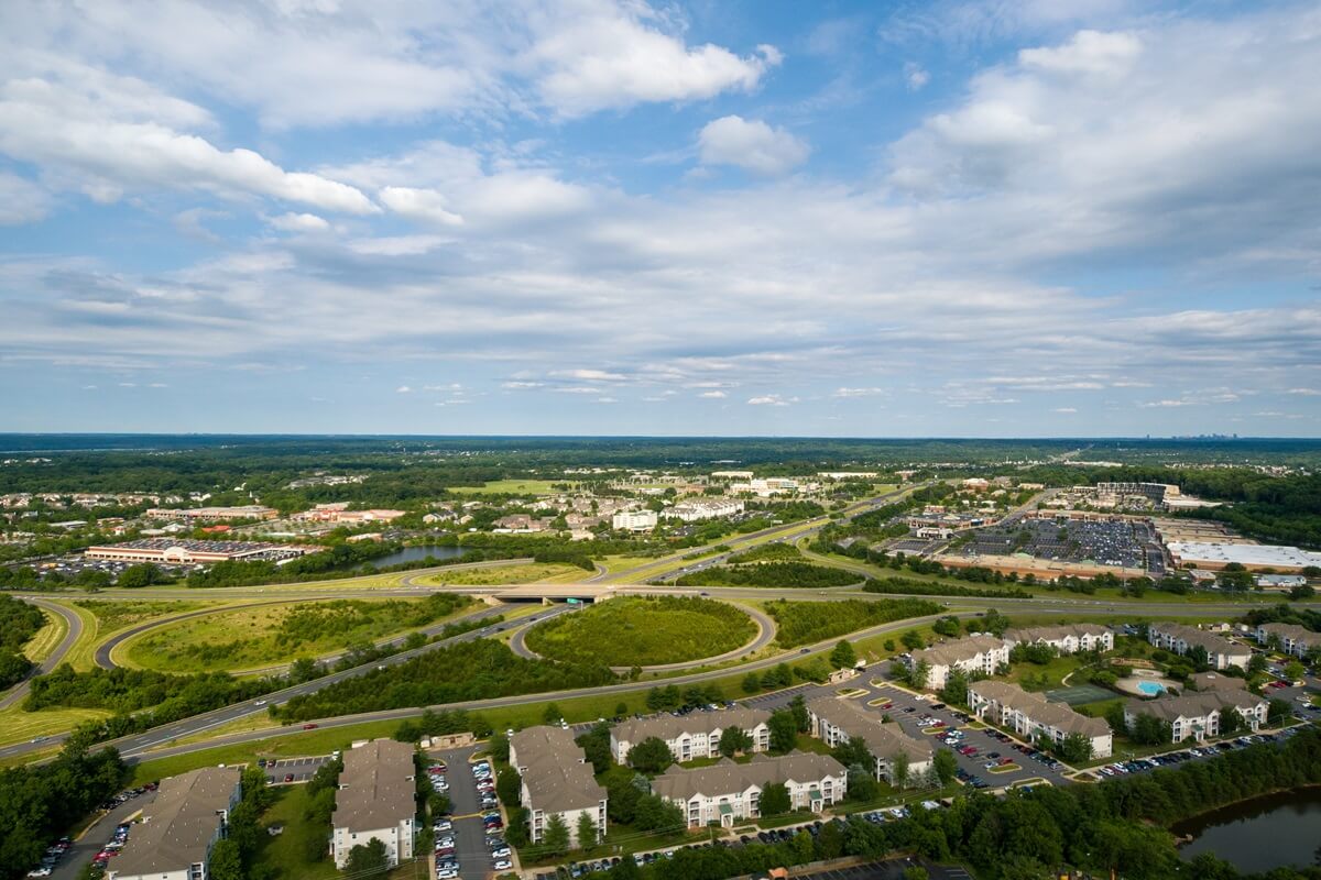 aerial view of Sterling Loudoun County Virginia