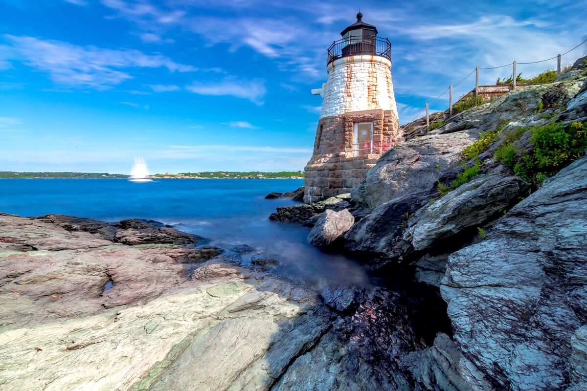 castle hill lighthouse in Newport Rhode Island