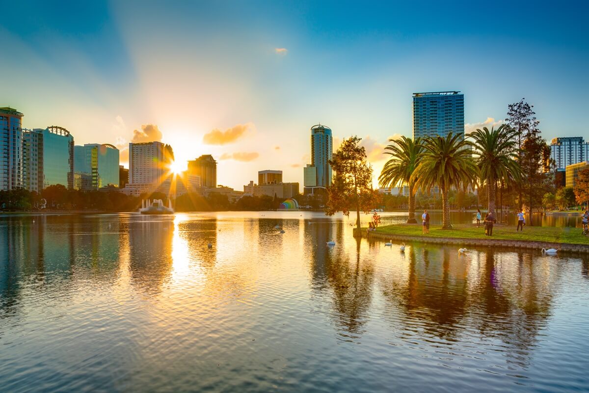 sunset at Sun City Center Florida